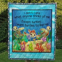Turtle Hur Quilt Bevrga and Home Decor