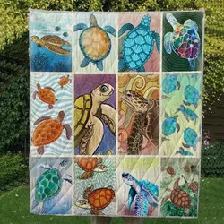 Turtle Hur Quilt Bevrmb and Home Decor