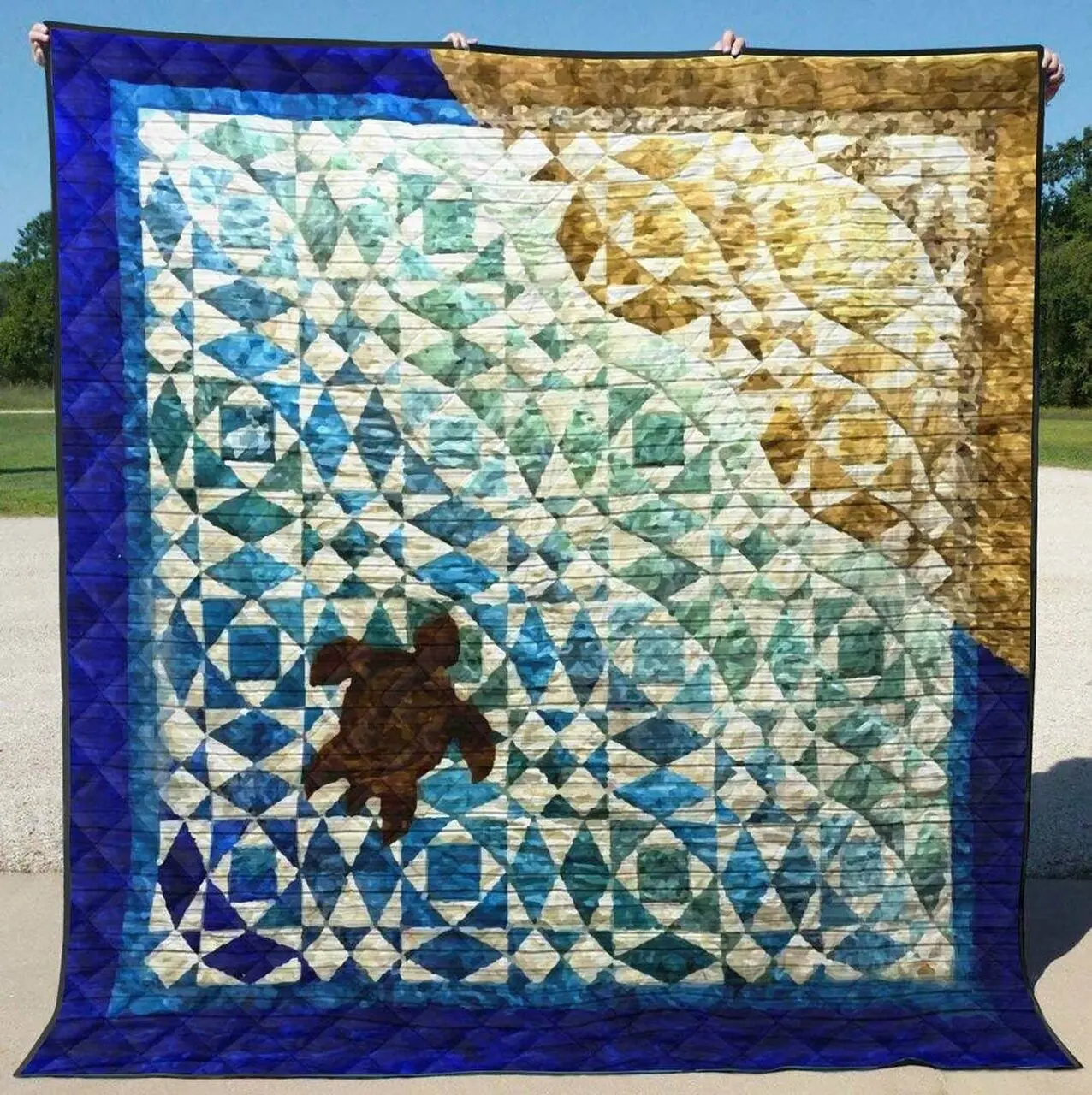 Turtle Na020745B Tbg Quilt Blanket and Home Decor