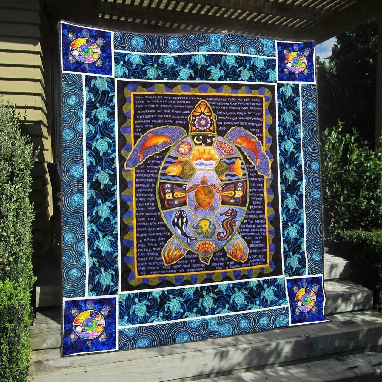 Turtle Na270704C Tbg Quilt Blanket and Home Decor