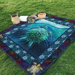 Turtle Ng140702B Tbg Quilt Blanket and Home Decor