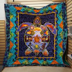 Turtle Quilt Blanket Dhc0910731Vt and Home Decor