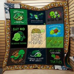 Turtle Quilt Blanket Dhc1301590Vt and Home Decor