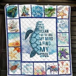 Turtle Quilt Blanket Dhc13123863Vt and Home Decor