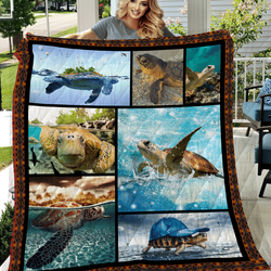 Turtle Quilt Blanket Dhc13123974Vt and Home Decor