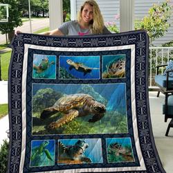 Turtle Quilt Blanket Dhc2911159Vt and Home Decor