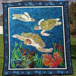 Turtle Tu080701A Tbg Quilt Blanket and Home Decor