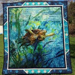 Turtle Tu090701A Quilt Blanket and Home Decor