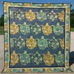 Turtle Tu120702A Quilt Blanket and Home Decor