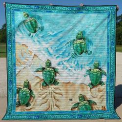 Turtle Tu170703A Tbg Quilt Blanket and Home Decor