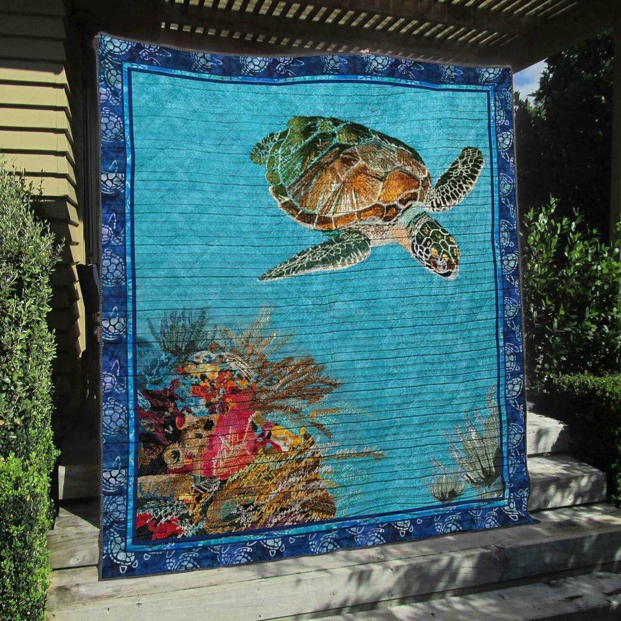 Turtle Tu170706A Tbg Quilt Blanket and Home Decor