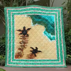Turtle Vcb Quilt Derqem and Home Decor