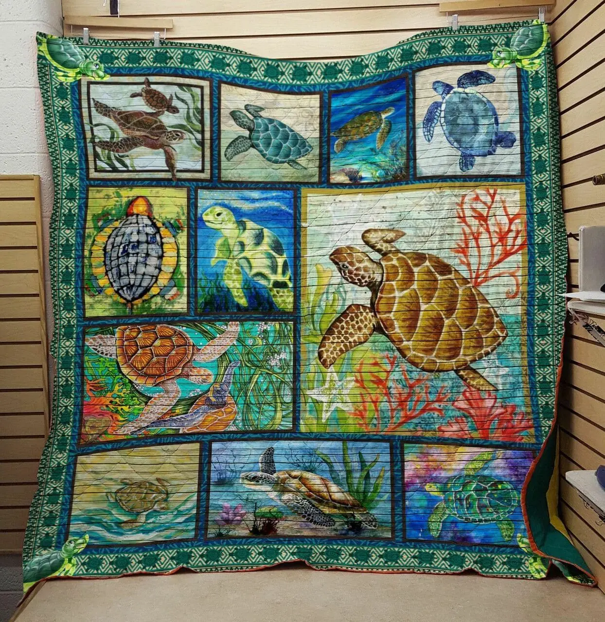 Turtle Vcb Quilt Derqiu and Home Decor