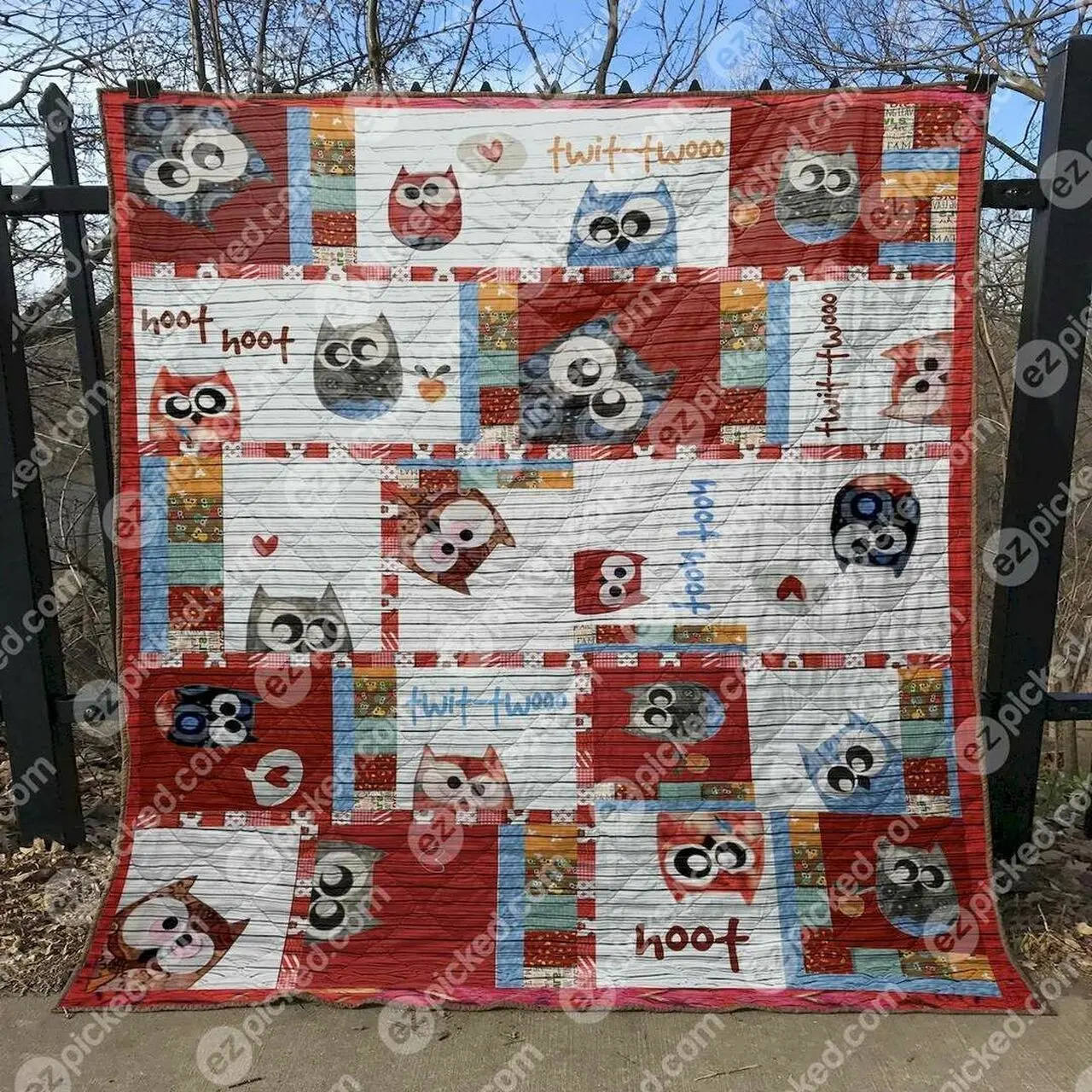 Twit Twoo Hoot Hoot Hur Quilt Bevrnh and Home Decor
