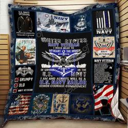U S Navy Veteran Quilt Thh992  Quilt and Home Decor