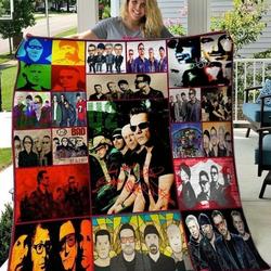 U2 Band Quilt Blanket and Home Decor