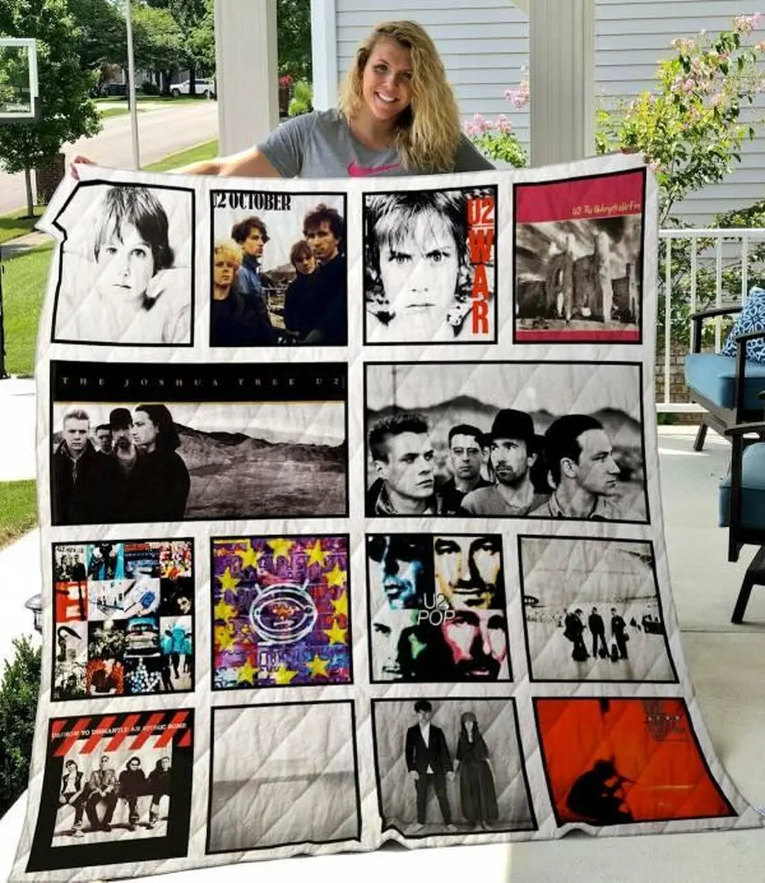 U2 Quilt Blanket M100600 Quilt and Home Decor
