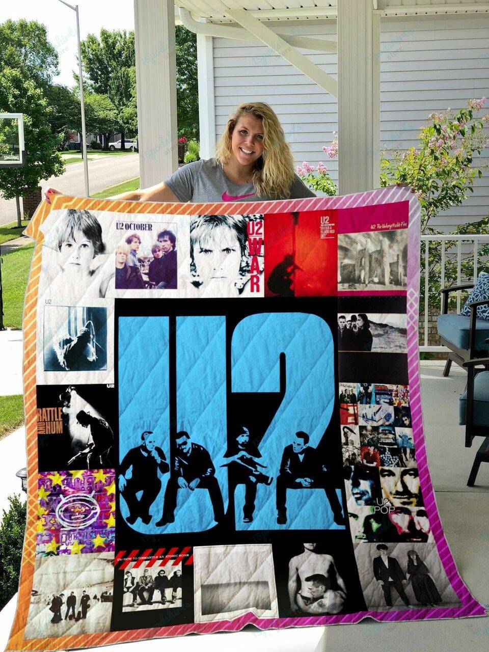 U2 Style 4 Album Covers Quilt Blanket and Home Decor