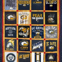 Uc Davis Aggies Quilt Blanket Lv01  Quilt and Home Decor