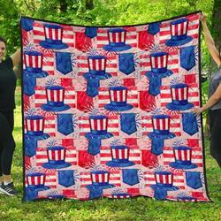 Uncle Sam Cl12100701Mdq Quilt Blanket and Home Decor