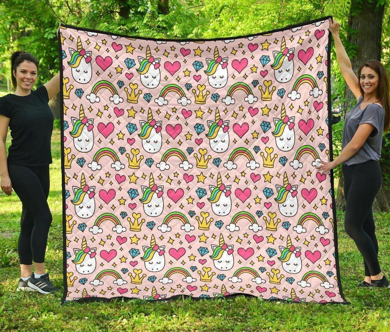 Unicorn Cl12100707Mdq Quilt Blanket and Home Decor
