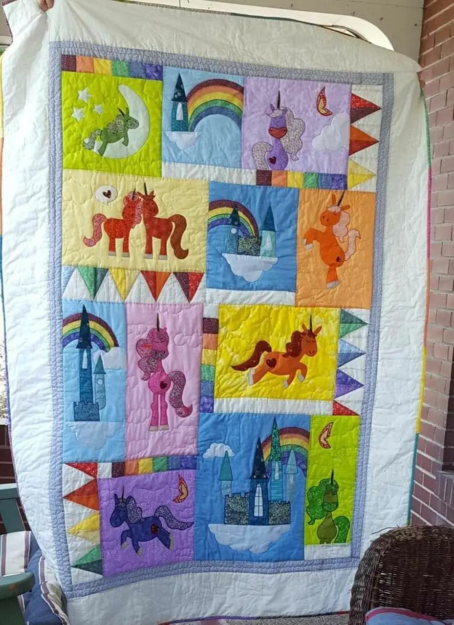 Unicorn Clm020745 Quilt Blanket and Home Decor