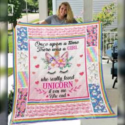 Unicorn E Quilt Derqod and Home Decor