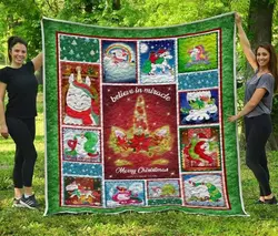 Unicorn Merry Christmas  Quilt Home Decor  Quilt and Home Decor