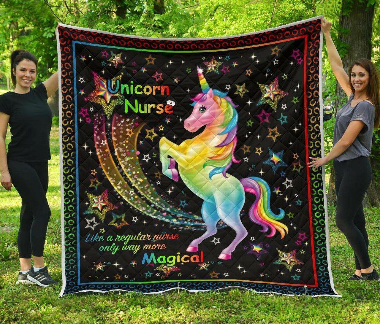Unicorn Nurse More Magical Cl12100711Mdq Quilt Blanket and Home Decor