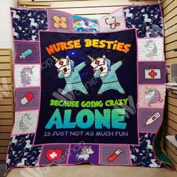 Unicorn Nurse Quilt Blanket Dhc1102574Td and Home Decor