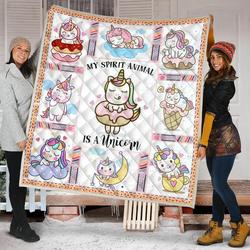 Unicorn Quilt Blanket Dhc09121435Dd and Home Decor