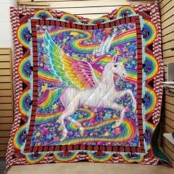 Unicorns Quilt Blanket Lukp02 Dhc0301616Dd and Home Decor