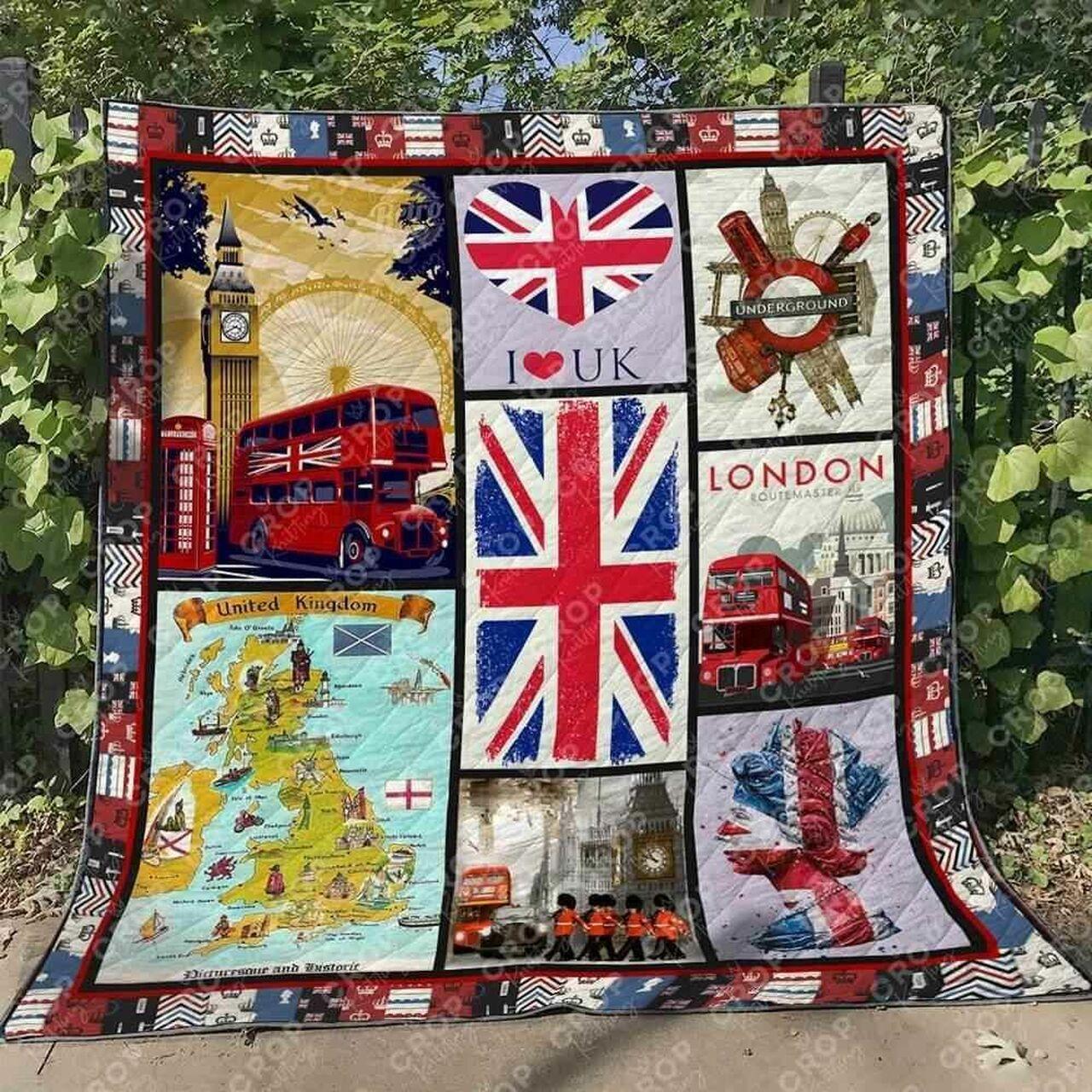 United Kingdom Blanket Th1307 Quilt and Home Decor