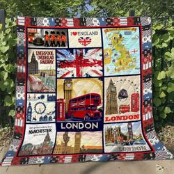 United Kingdom Ng080703B Tbg Quilt Blanket and Home Decor