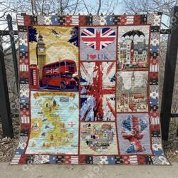 United Kingdom Quilt Blanket Ver 3  Quilt and Home Decor