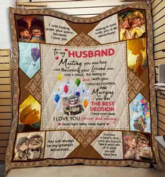 Up Husband The Best Decision Quilt Cc and Home Decor