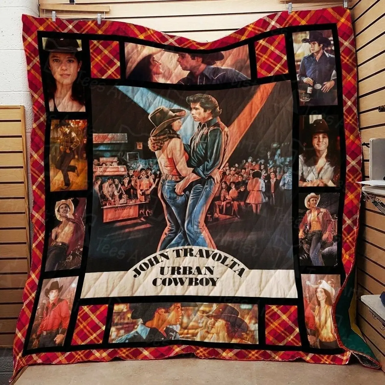 Urban Cowboy Quilt Blanket 01922 and Home Decor