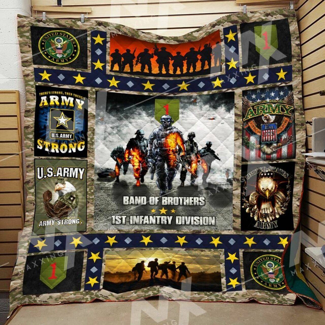 Us Army Quilt Blanket Dhc0910265Vt and Home Decor