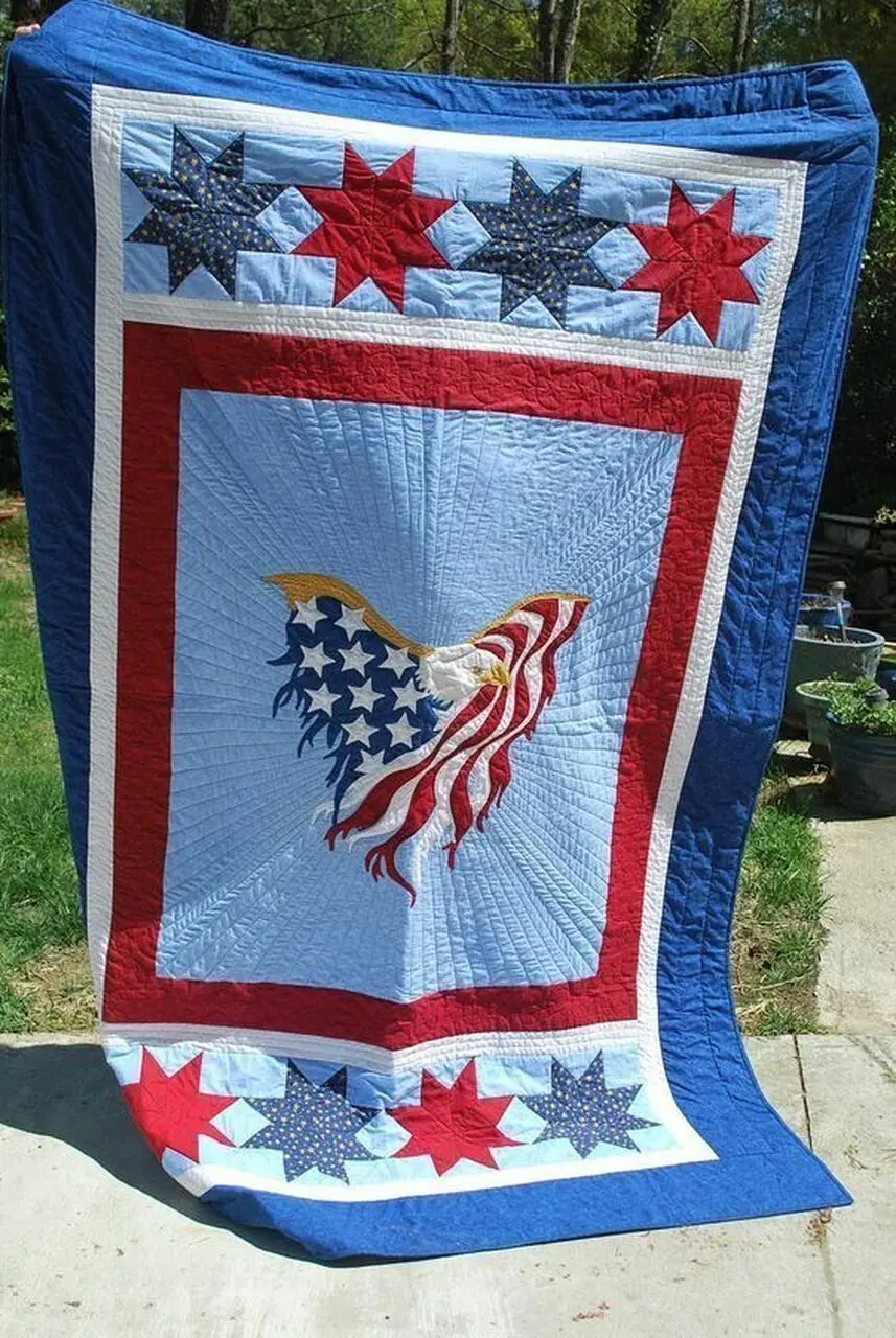 Us Flag Clm0910208 Quilt Blanket and Home Decor