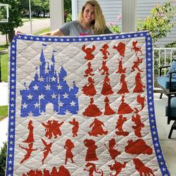 Us Flag Disneyland Quilt  Quilt and Home Decor