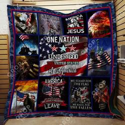 Us Independence Blanket Th1307 Quilt and Home Decor
