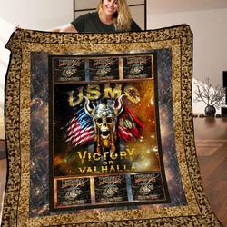 Us Marine Corps Quilt Blanket C9B010603Mi and Home Decor