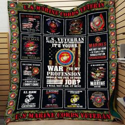 Us Marine Quilt Blanket Dhc0701269Vt and Home Decor