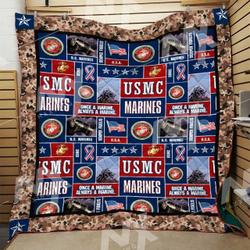 Us Marine Quilt Blanket Dhc0910459Vt and Home Decor
