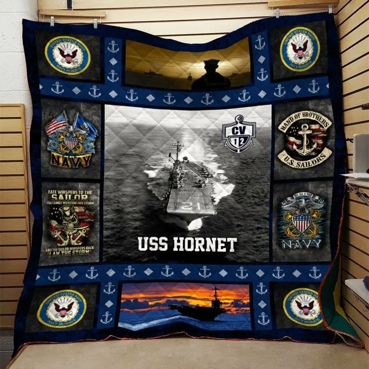 Us Navy Quilt Blanket Dhc0910788Vt and Home Decor