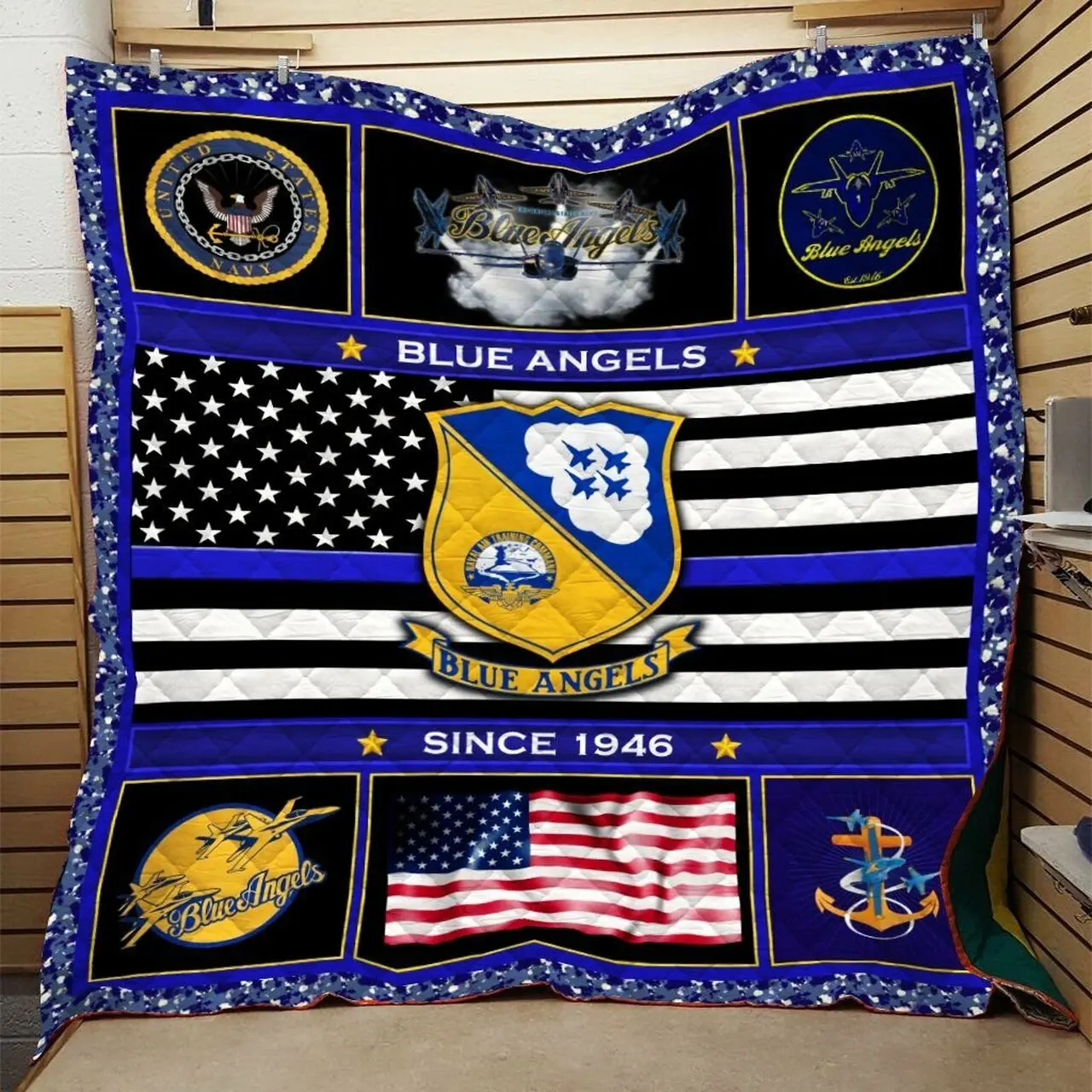 Us Navy Quilt Blanket Dhc091083Vt and Home Decor