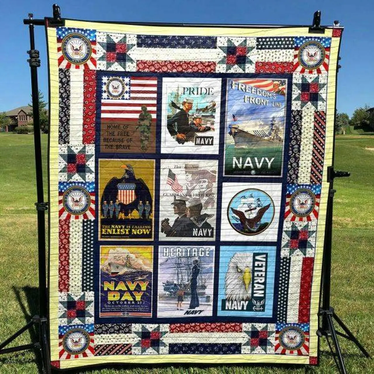 Us Navy Quilt Blanket Lk08 Quilt and Home Decor