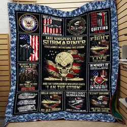 Us Navy Submarine Blanket 3D Printing Ntt-Qhn07  Quilt and Home Decor