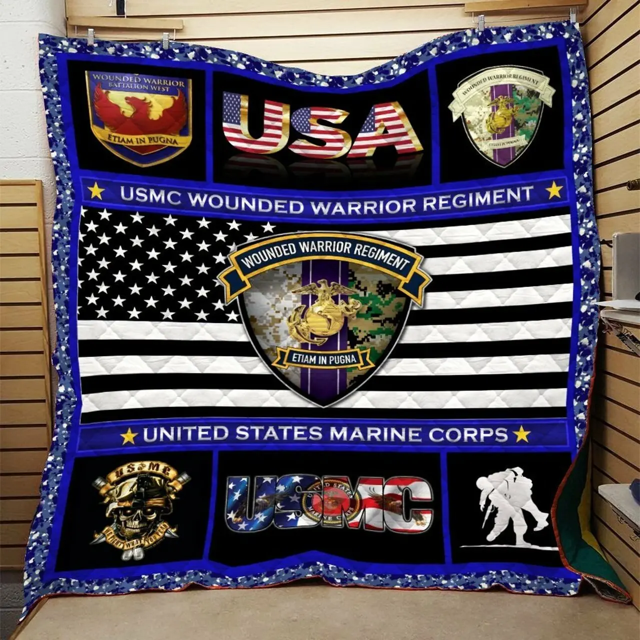 Usmc Quilt Blanket Dhc0910637Vt and Home Decor