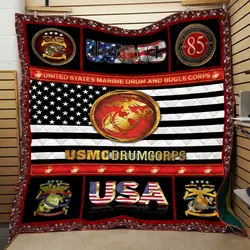 Usmc Quilt Blanket Dhc0910639Vt and Home Decor